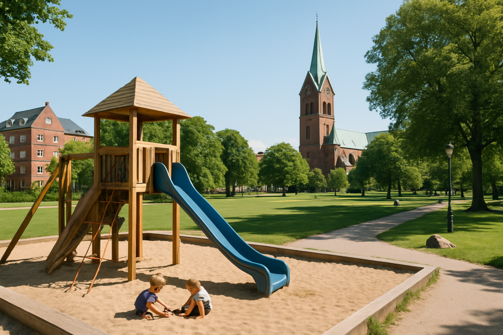Oplev børnevenlige steder i Esbjerg: Legeplads, bypark og mere