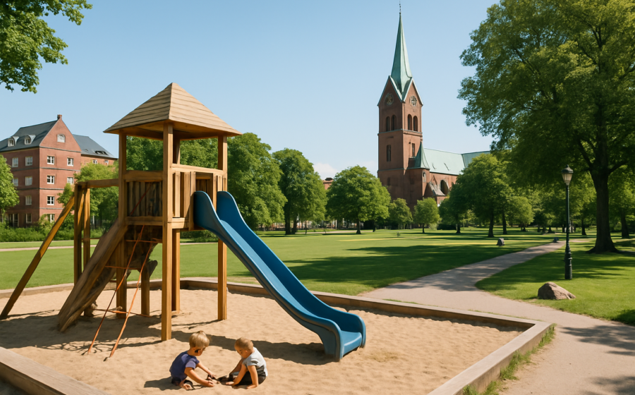 Oplev børnevenlige steder i Esbjerg: Legeplads, bypark og mere